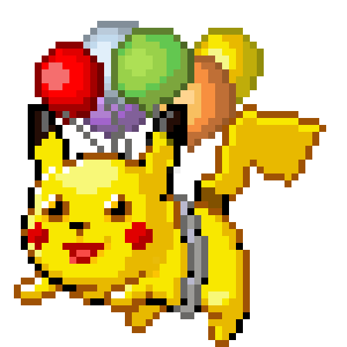 pokmon,sprite,pokemon,transparent,happy,smiling,pikachu,flying,anything is possible