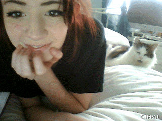 girl,cat,kitten,wow,bed,follow me,red hair,grumpy,cute s,my cat,like for like,sorry about my face