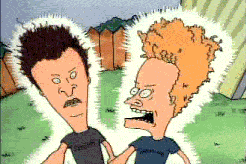 Electricity beavis and butthead shocked GIF.