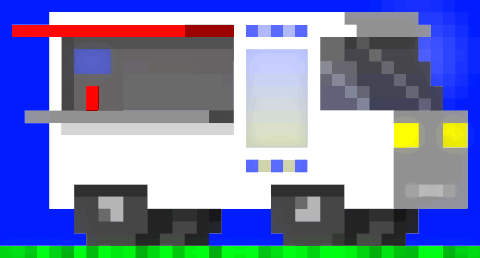 food truck,retro,pixel art,video game,pixels,nes,sweet ride,taco truck