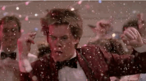 footloose,kevin bacon,80s,dance,glitter,dickie bow,gotta cut loose