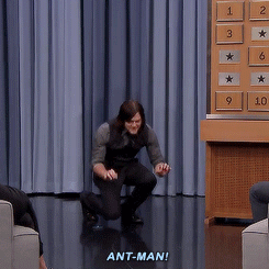 norman reedus,charades,television,celebs,fallontonight,the walking dead,twd