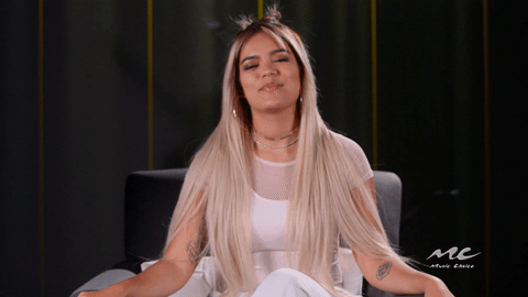 karol g,karolg,reaction,happy,cute,reactions,omg,sweet,smiling,fans,yay,aww,awwww,music choice,touched