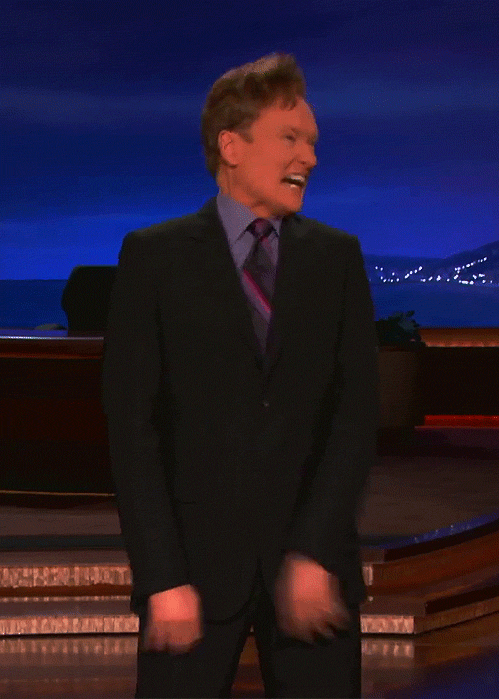 nervous,stressed,conan o brien,excited,crazy,scared