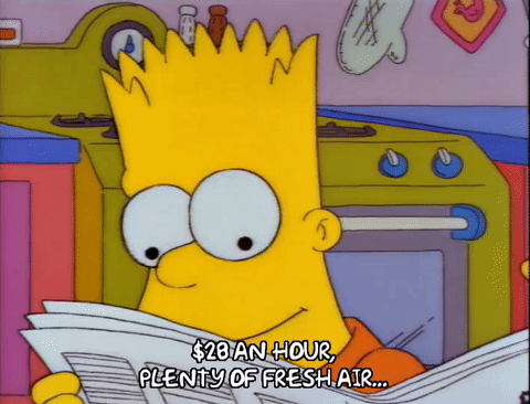 bart simpson,season 3,excited,episode 7,reading,3x07,interested
