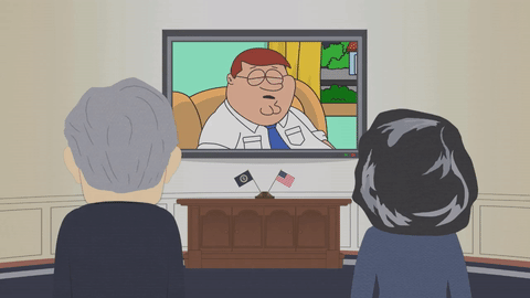 watching tv,television,family guy