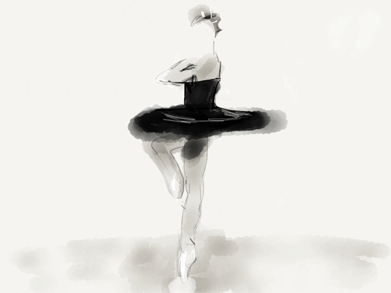 ballet,painting,dance,dancing,ballerina,pirouette,madewithpaper