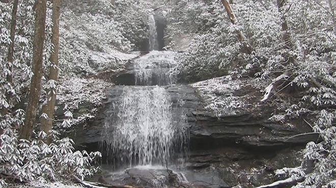 waterfall,nature,cinemagraph,beauty,winter,earth,purity