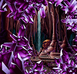 cave,waterfall,art,animation,cartoon,video,game,water,pixel,ice,pule,crystals