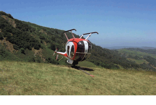 helicopter,spinning,side,upside down,perfect loop