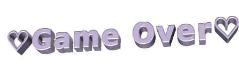 game over,animatedtext,transparent,gaming,video games,heart,3d words,over it