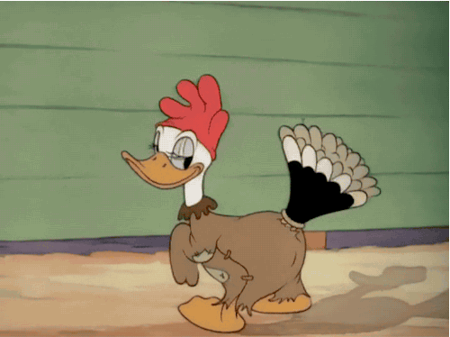 donald duck,40s,disney animation,disney,vintage,1940s,disney short,1941,golden eggs,chicken costume,donald in drag