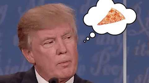 Пицца дональд трамп голодный гифка.