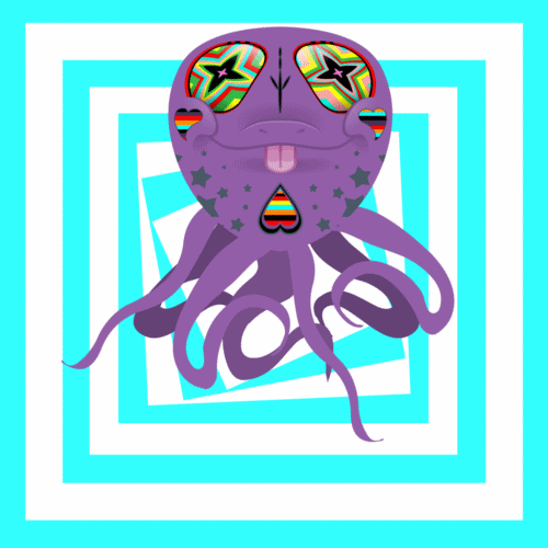 squid,octopus,psychadelic,animation
