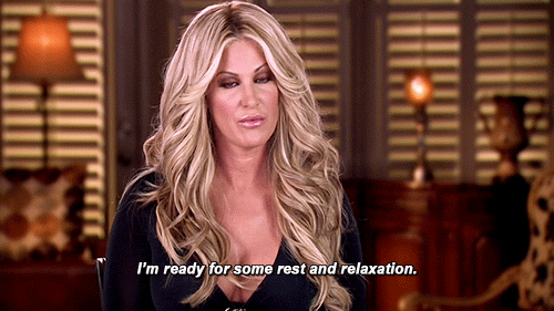 kim zolciak,school,work,tired,vacation,rest,relaxation,dont be tardy,dont be tardy for the wedding