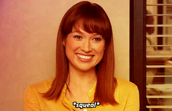 ellie kemper,erin hannon,reaction,television,the office,nbc,this really serves no puose,except that erin is the cutest and