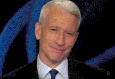 anderson cooper,tv,lol,laughing,laugh,haha