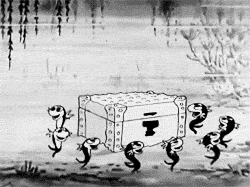 underwater,octopus,funny,black and white,animation,disney,amazing,water,old,fish,walt disney,silly symphonies,cartoons comics