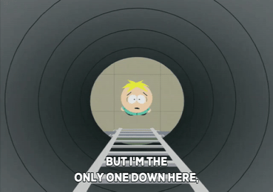 bomb shelter,lonely,scared,butters stotch,hole