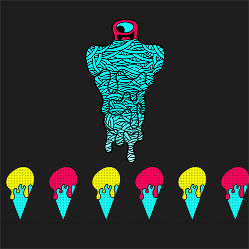 melt,animation,loop,artists on tumblr,design,illustration,motion,character,ice cream,after effects,mograph,illustrator,patch