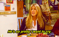 fangirling,reactions,friends,cry,jennifer aniston,unf,hes so pretty