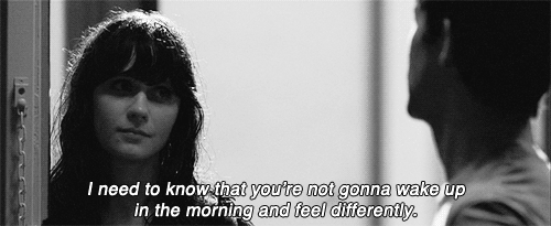 500 days of summer,wake up,couple,movies,movie,love,film,life,know,feelings,relationships,feel,movie quote,need,trust,film quote,zoey deschanel,differently,movir,at morning,joseph gordon levitt