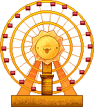 ferris wheel,transparent,happy,summer,pixel,spinning