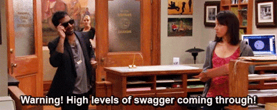 swag,parks and recreation,aziz ansari,tom haverford,swagger