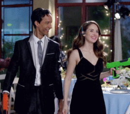 annie edison,alison brie,abed nadir,community,danny pudi,brotp,abed x annie,especially when theyre really committing to a bit,adorable human beings,i love them so much okay