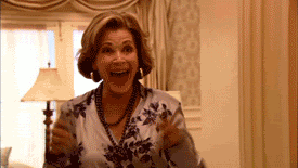 giddy,ecstatic,excited,arrested development,freak out,freaking out,jessica walter,cant wait,im so excited,lucille booth