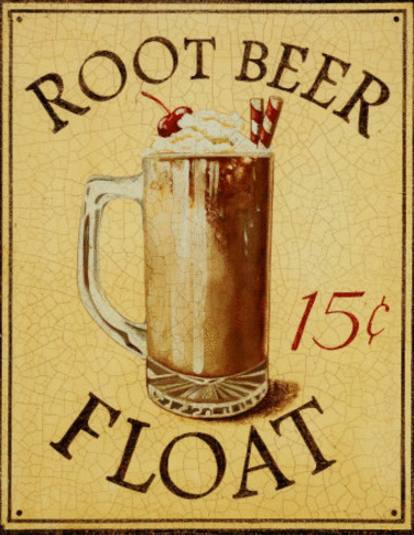 root beer,vintage,illustration,retro,drink,advertising,malt shop,soda shop