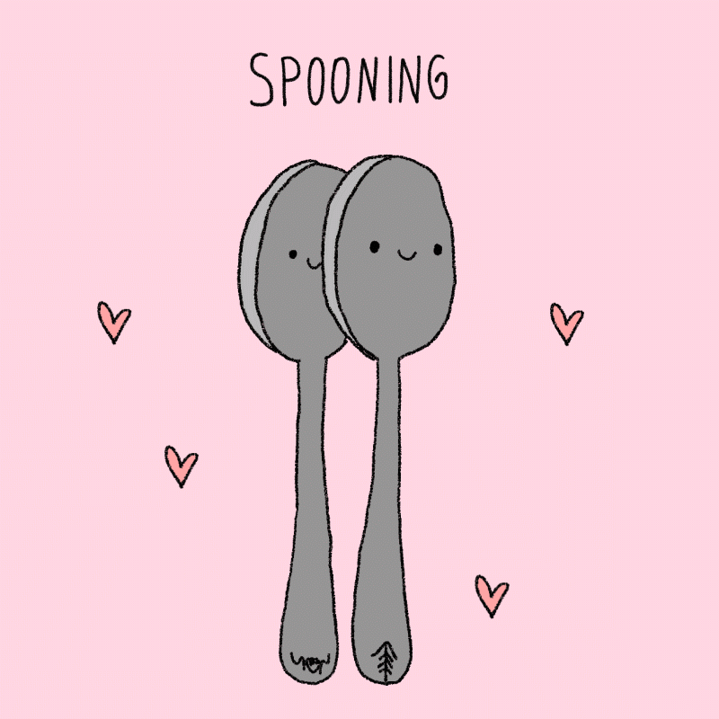 Сердце валентинка spoons гифка.