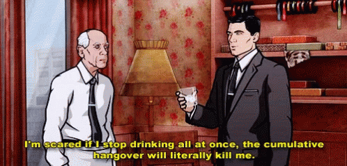 drinking,archer,hangover