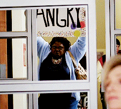 tv,glee,angry,sign,protest,sue sylvester