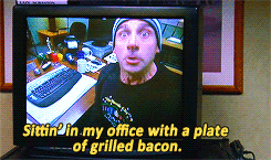 lazy scranton,the office,bacon,michael scott