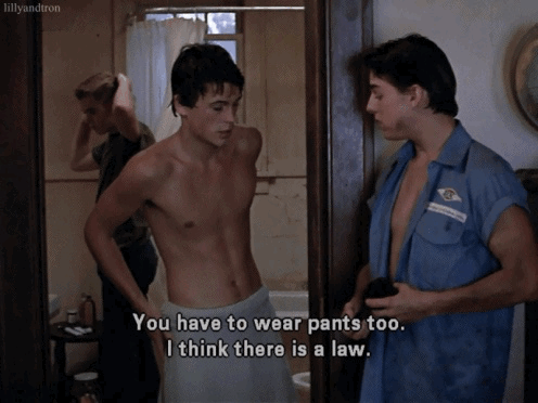 Outlaw pants sodapop curtis young tom cruise GIF.