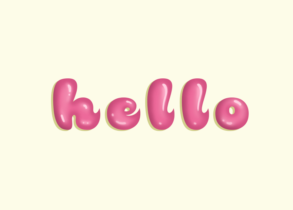 Animated GIF: typography hello greetings.