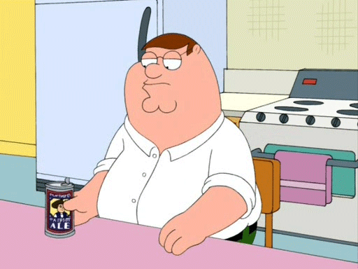 Family guy peter griffin sudden realization GIF.