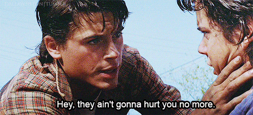 the outsiders,sodapop curtis,rob lowe,ponyboy curtis,dally winston,johnny cade