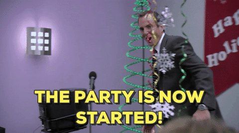 the party is now started,christmas party,arrested development,will arnett,gob,office party