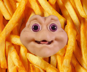 french fries,baby sinclair