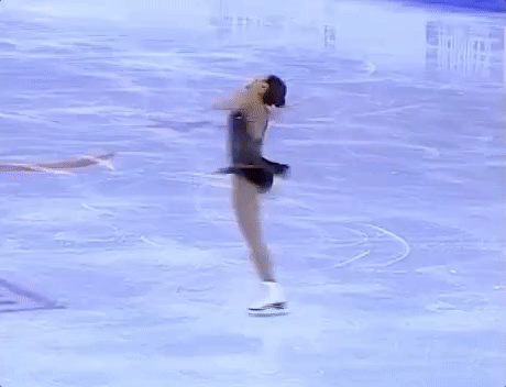 Michelle kwan asiatisch ice skating GIF.