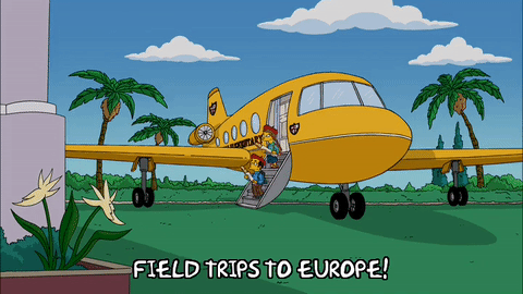 traveling,field trip,20x19,season 20,episode 19,plane,airplane,europe
