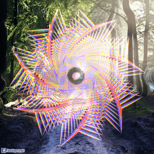 portal,forest,geometry,sacred,road,trippy,psychedelic,trip,visual,dmt,oev