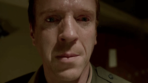 nervous,homeland,hot,crying,sweating,brody