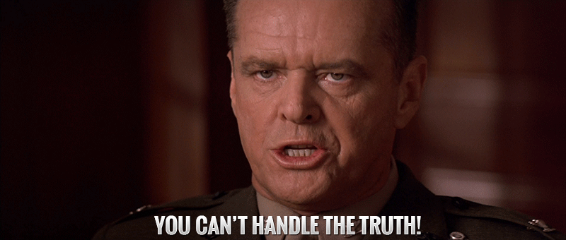 you cant handle the truth,jack nicholson,a few good men,alt facts,giphtytrending