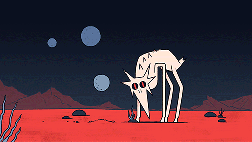 adult swim,crap,character,galaxy,character design,art,funny,animation,dog,fun,design,illustration,cartoon,space,weird,commercial,moon,graphic,shock,planet,goat,beast,creature,sheep,bizarre,beef,satire