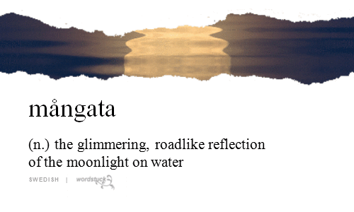 wordstuck,mngata,moonlight,water,nature,moon,light,m,road,reflection,shine,thousand,noun,swedish,glimmer,roadlike,mangata