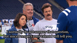andrew luck,ron swanson,football,parks and recreation,parks and rec,aubrey plaza,nick offerman,april ludgate,indianapolis colts,jerry gergich,flouride,larry gergich,jim oheir