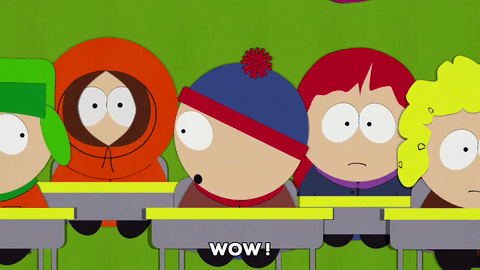 south park,wow,stan marsh,kenny mccormick,surprised